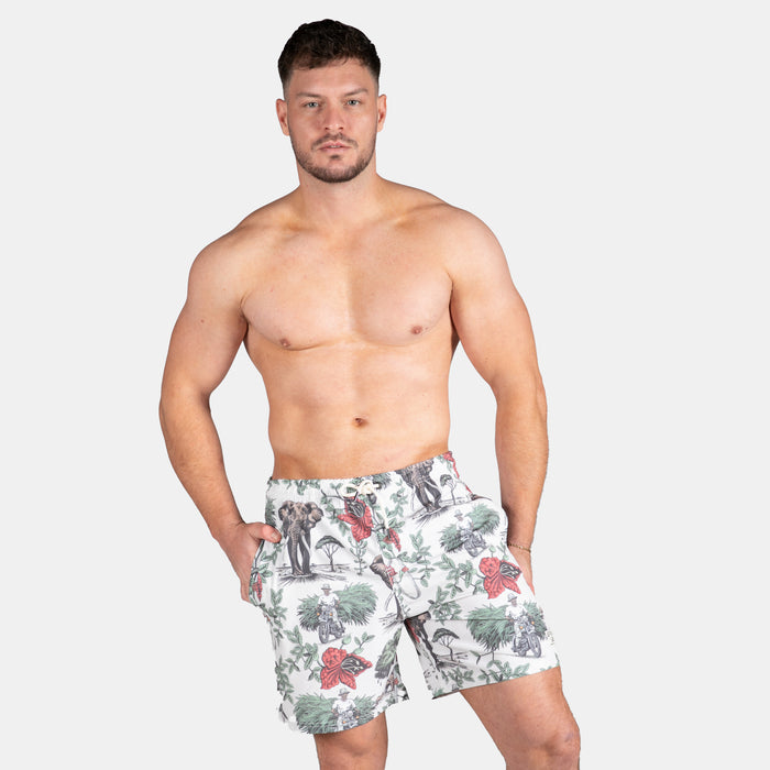 Men's Sausage Tree Swim Shorts - Stone