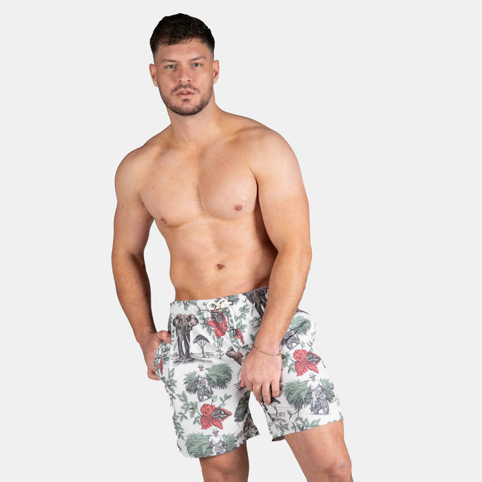 Men's Sausage Tree Swim Shorts - Stone