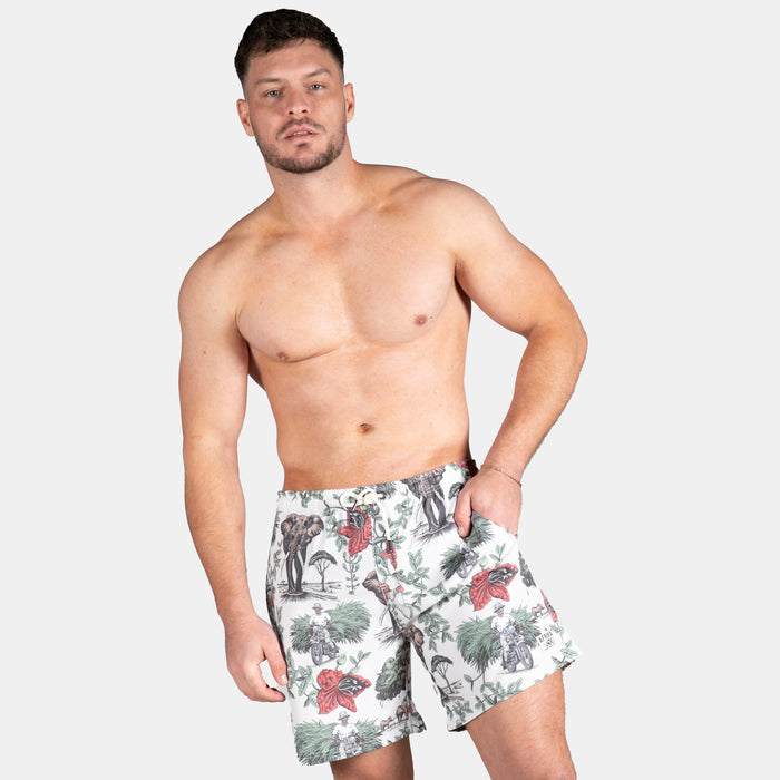 Men's Sausage Tree Swim Shorts - Stone