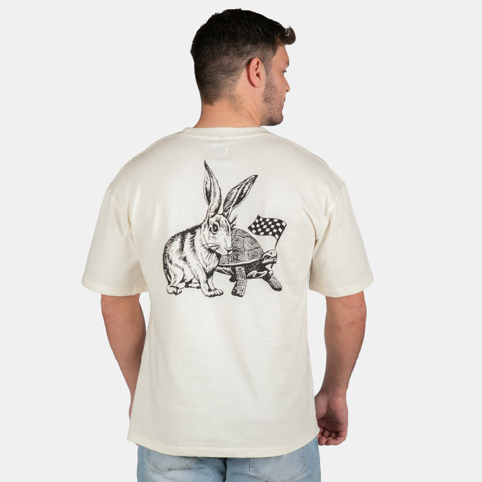 Men's Slow Joe Boxy T-Shirt - Cream