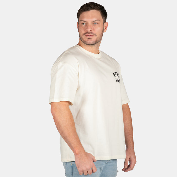 Men's Slow Joe Boxy T-Shirt - Cream