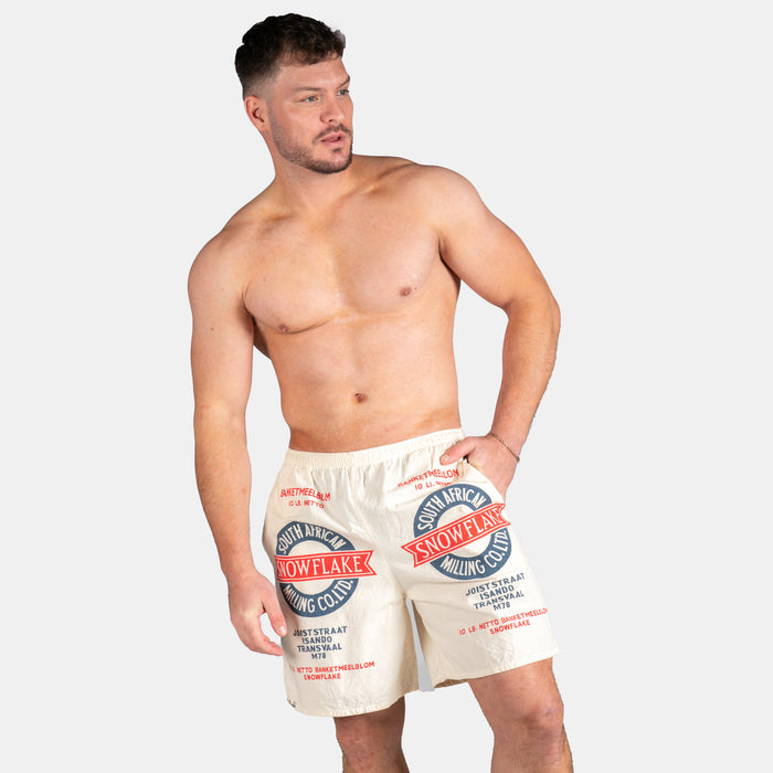 Men's Snowflake or Meelblom Baggies - Cream