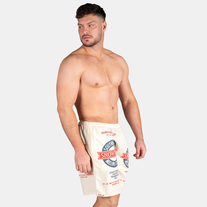 Men's Snowflake or Meelblom Baggies - Cream