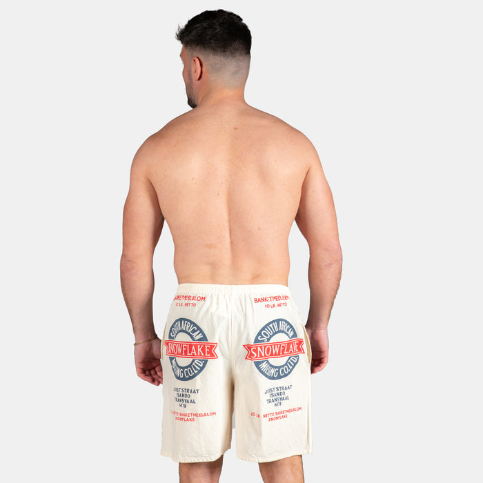 Men's Snowflake or Meelblom Baggies - Cream