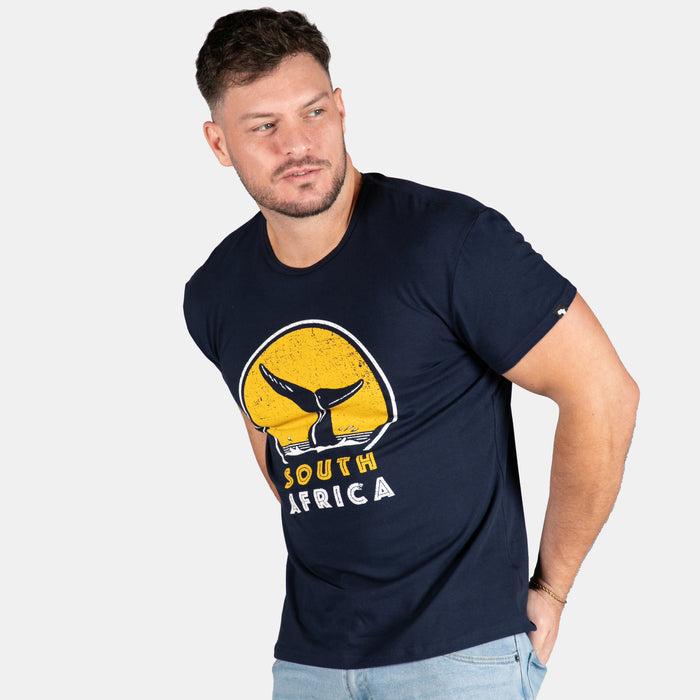 Men's South Africa Whale T-Shirt - Navy