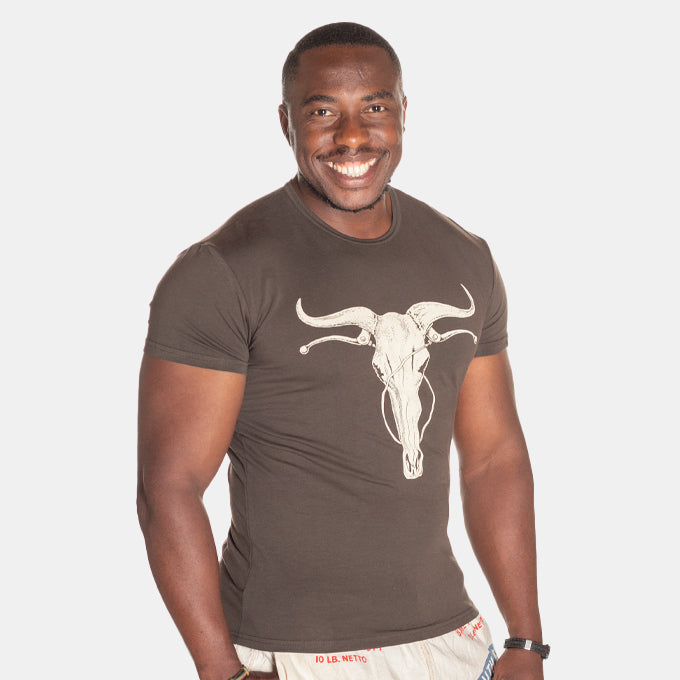 Men's South African Wildebike T-Shirt - Chocolate