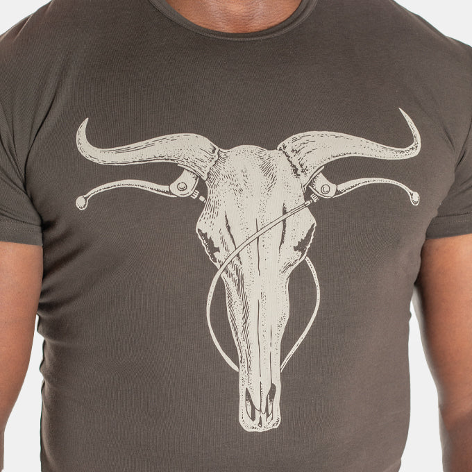 Men's South African Wildebike T-Shirt - Chocolate