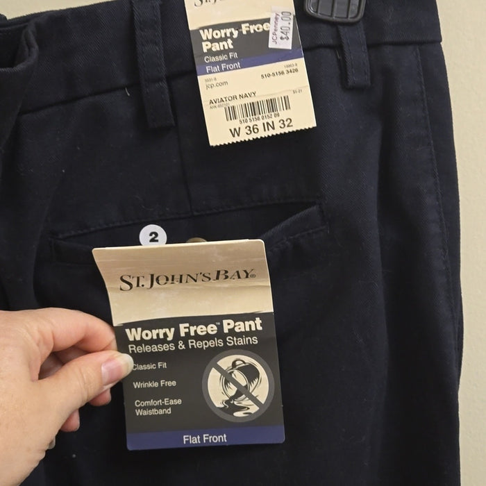men's St. John's Bay navy slacks