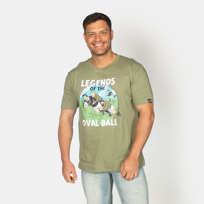 Men's Tin Tin Legends T-Shirt - Olive