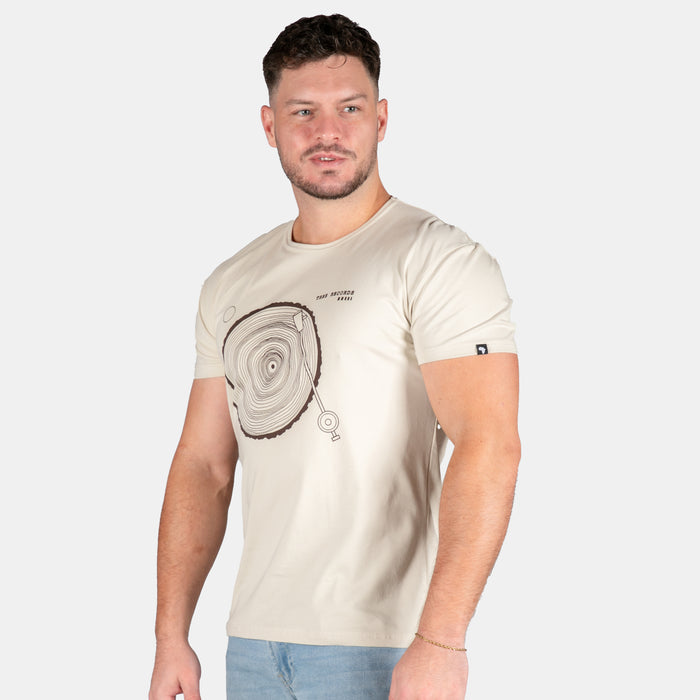 Men's Tree Records T-Shirt - Stone