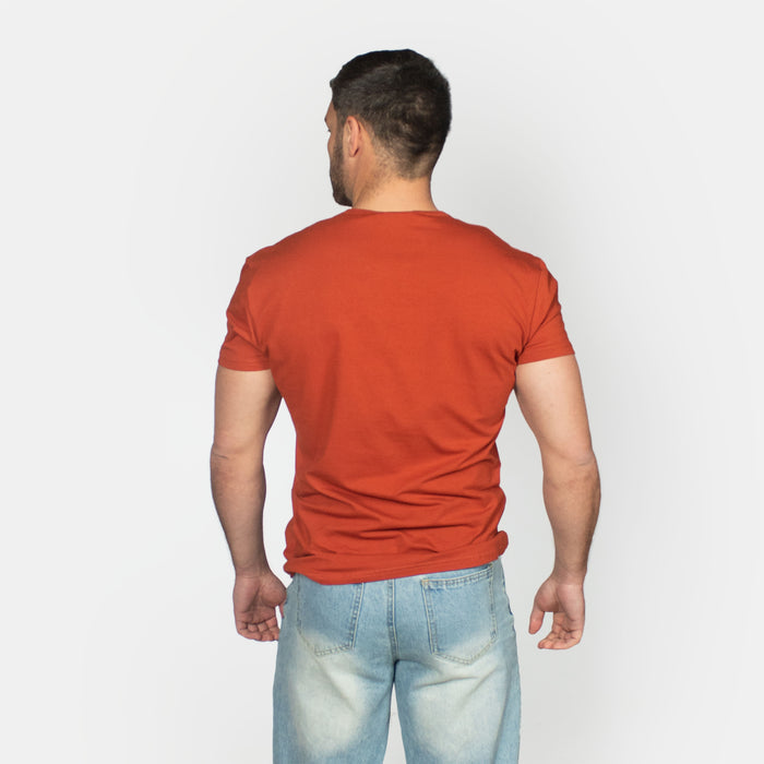 Men's Tune In T-Shirt - Rust