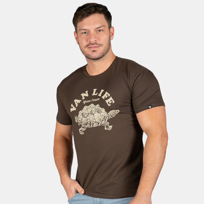 Men's Van Life T-Shirt - Chocolate