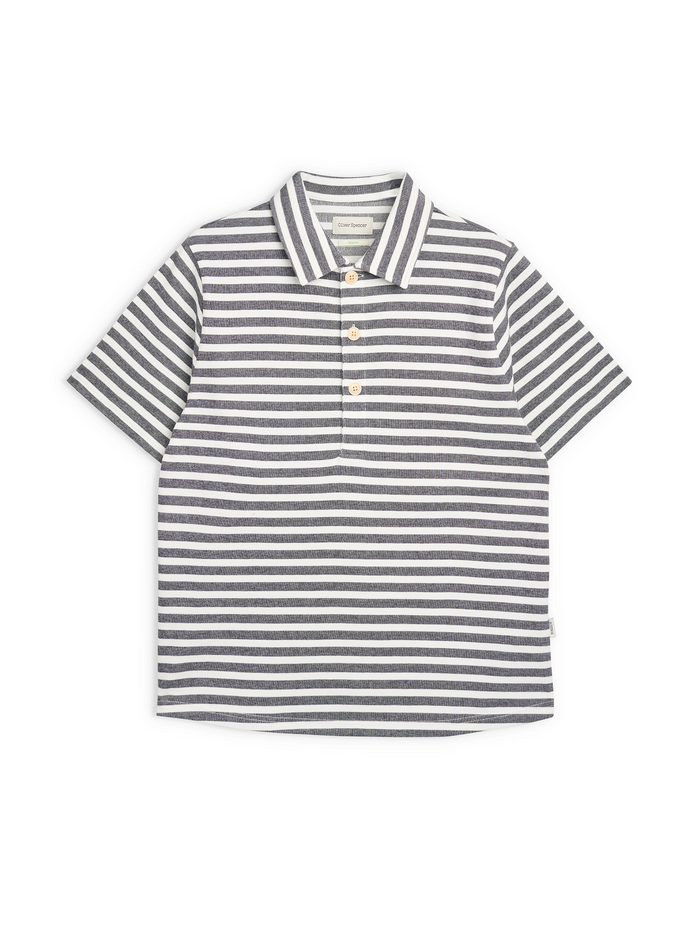 Mersey Polo Shirt Holmes Cream/Midnight