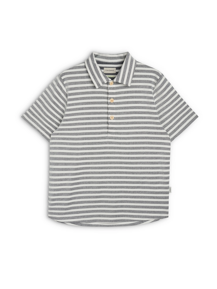 Mersey Polo Shirt Holmes Cream/Navy