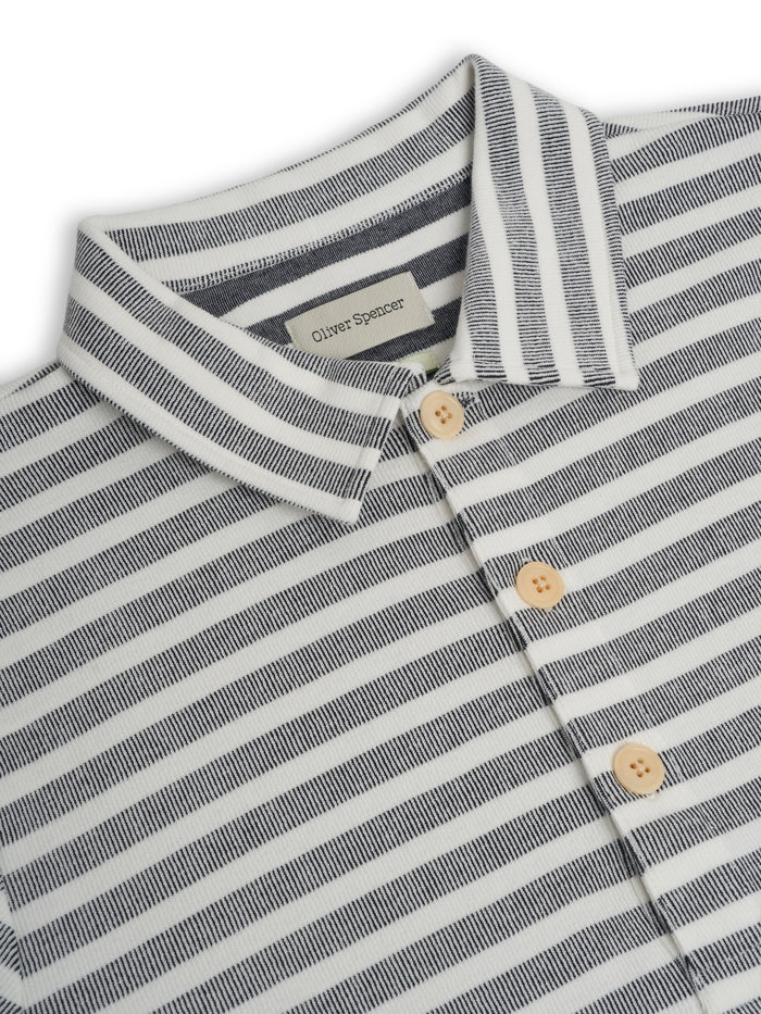 Mersey Polo Shirt Holmes Cream/Navy