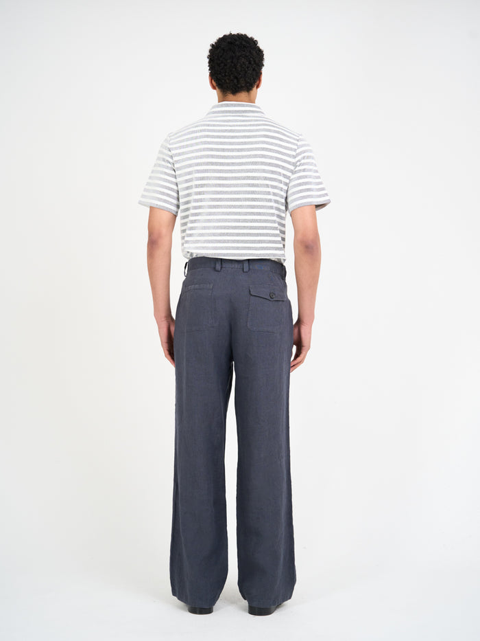 Mersey Polo Shirt Holmes Cream/Navy