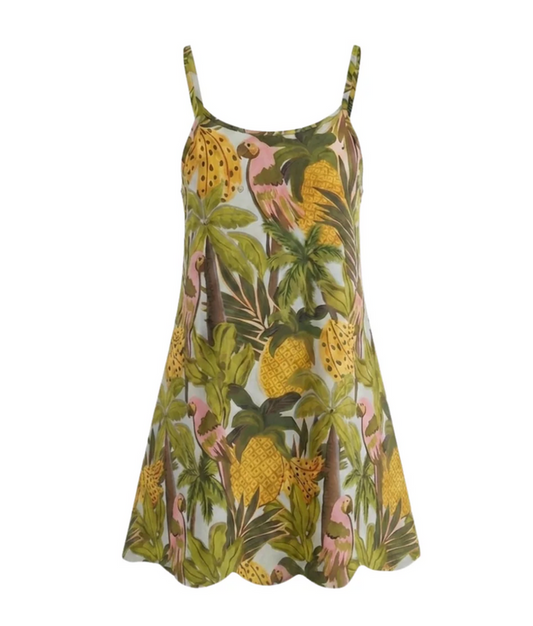 Mini Slipdress in Parrotdise