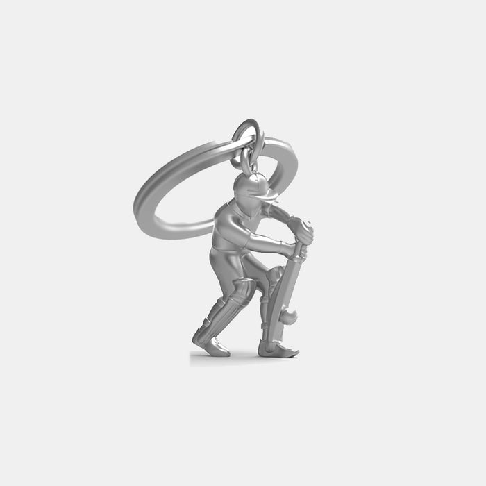Miniature 3D Cricket Player Keyring