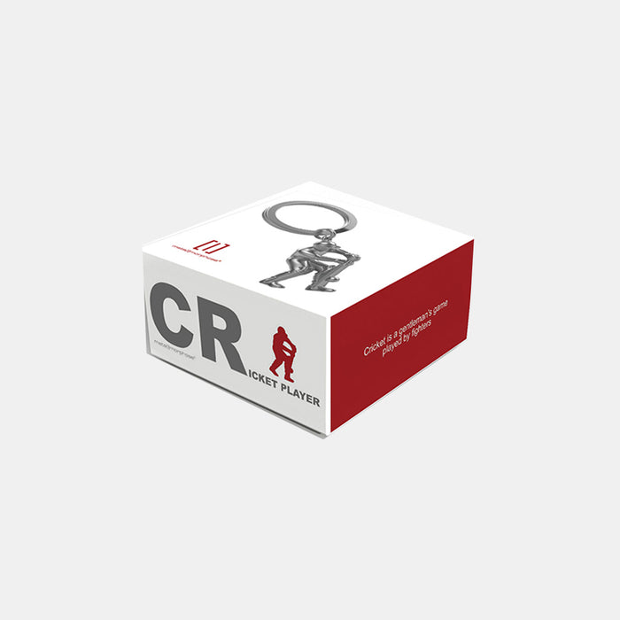Miniature 3D Cricket Player Keyring