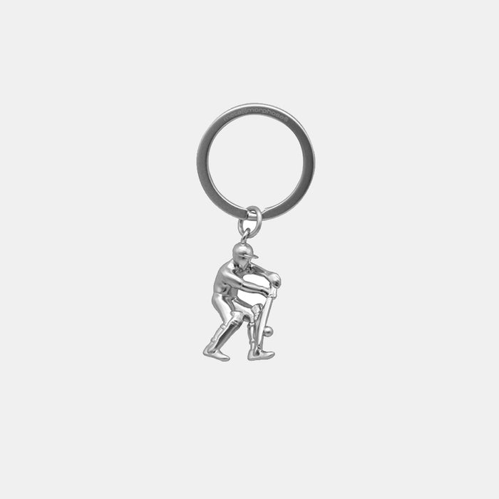 Miniature 3D Cricket Player Keyring