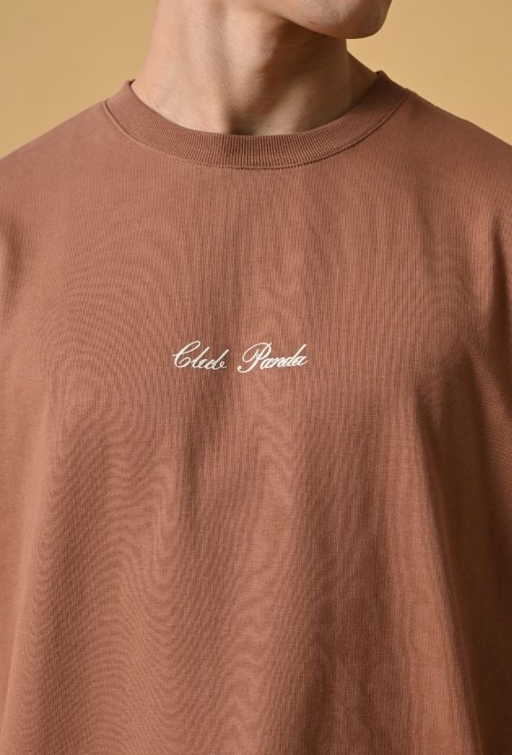 Mocha Brown Cotton Regular Fit Graphic T-Shirt for Men | 210 GSM Casual Wear