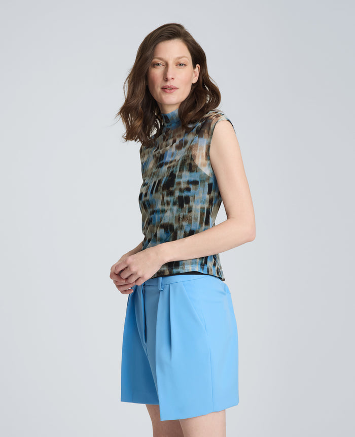 Mock Neck Tank with Interior Tank