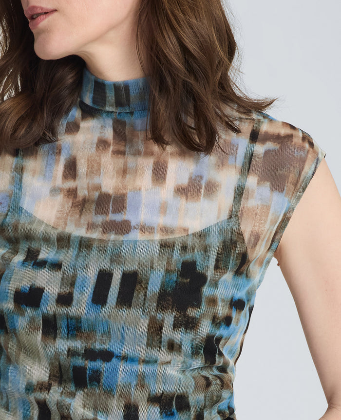 Mock Neck Tank with Interior Tank