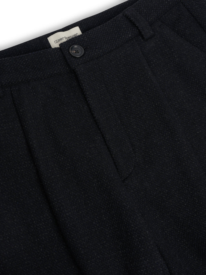 Morton Pleated Trousers Doherty Black