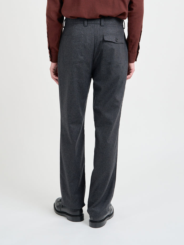 Morton Pleated Trousers Richards Charcoal