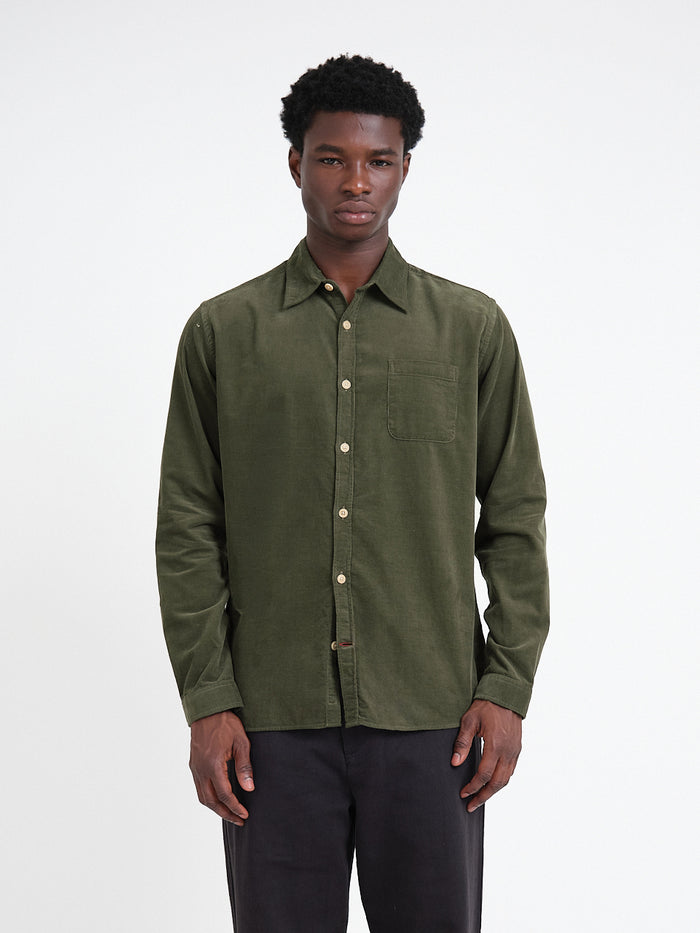 New York Special Shirt Mersey Cord Green