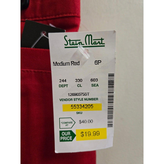 NWT 6 petite red Counterparts Shorts