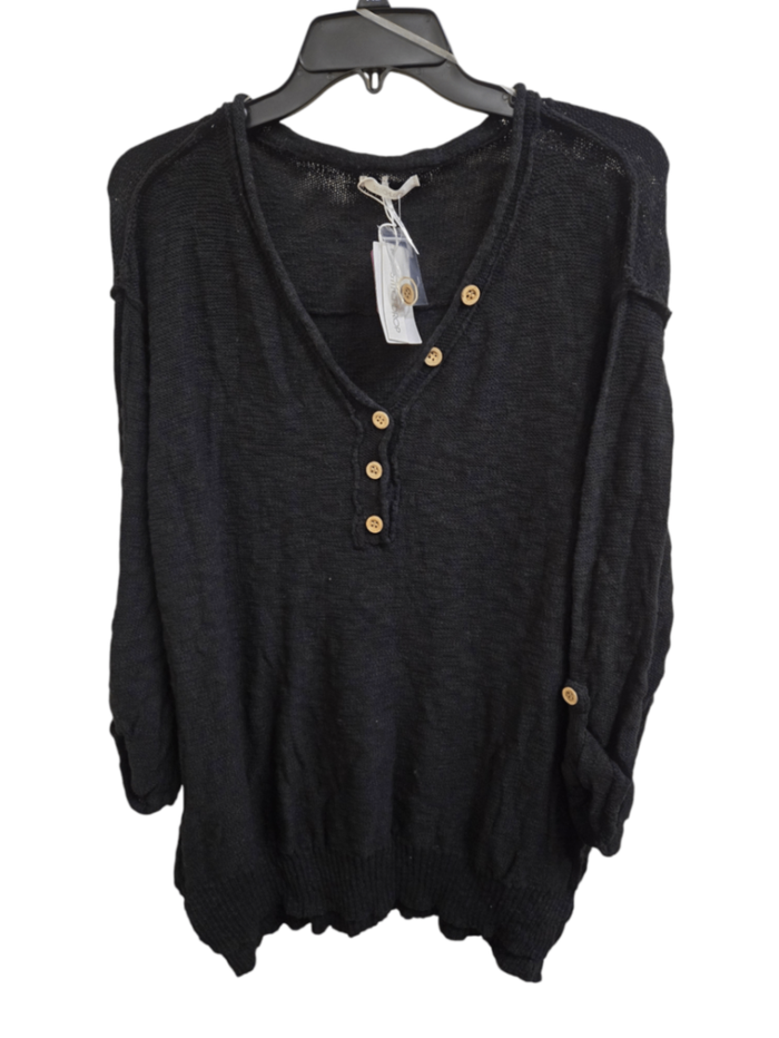 NWT L Gray Stitchdrop Sweater