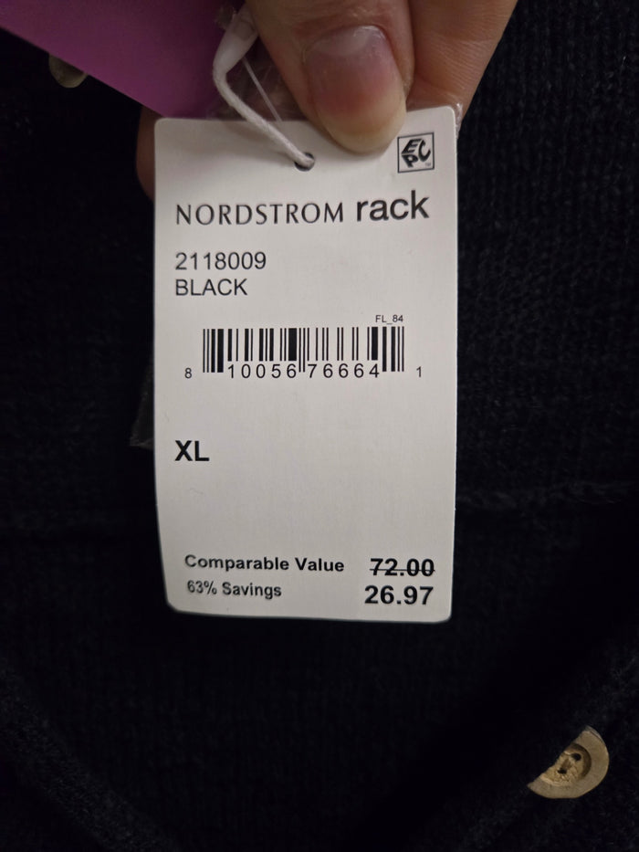NWT L Gray Stitchdrop Sweater