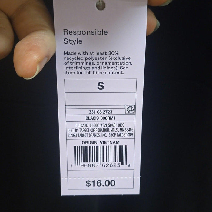 NWT women's small black dress