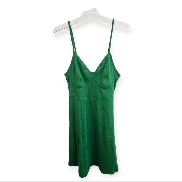 NWT women's Small green fit and flare dress.