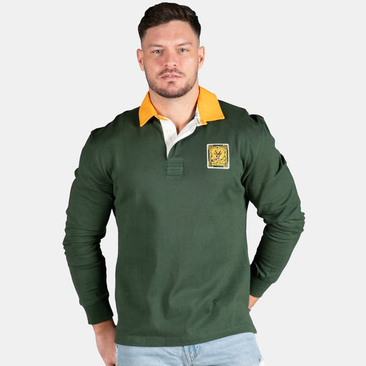 Old School SA Supporter Long Sleeve Shirt - Green