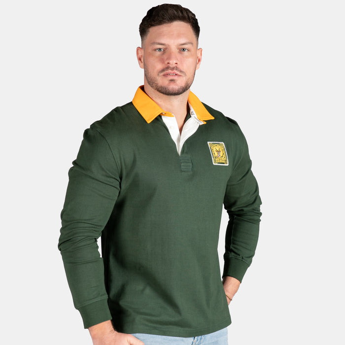 Old School SA Supporter Long Sleeve Shirt - Green