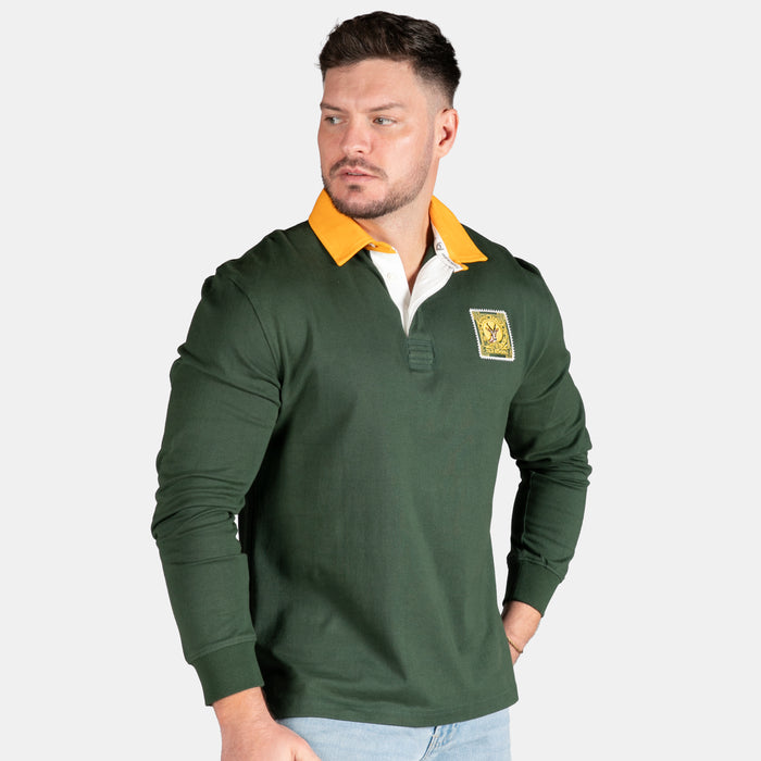 Old School SA Supporter Long Sleeve Shirt - Green