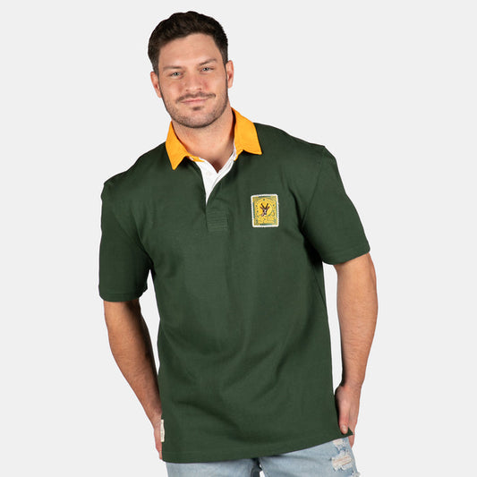 Old School SA Supporter Short Sleeve Shirt - Green