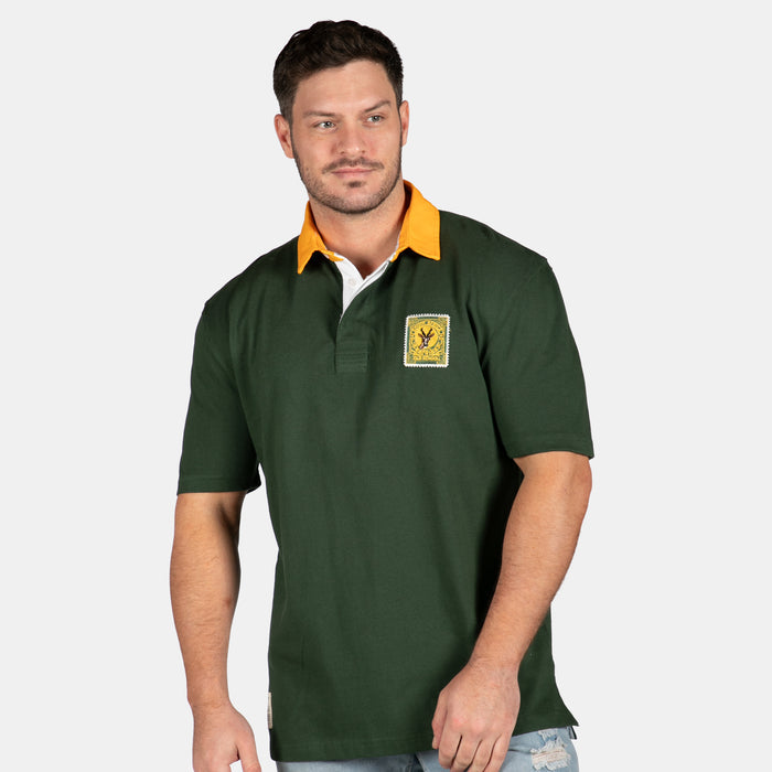 Old School SA Supporter Short Sleeve Shirt - Green