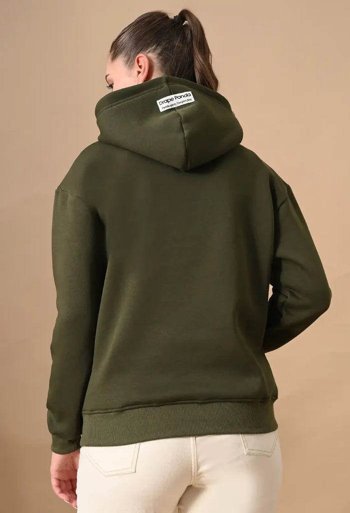 Olive Green Men's Pullover Hoodies for Men