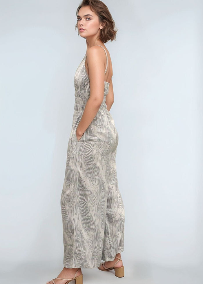 Opal Jumpsuit in Zanzibar Silver