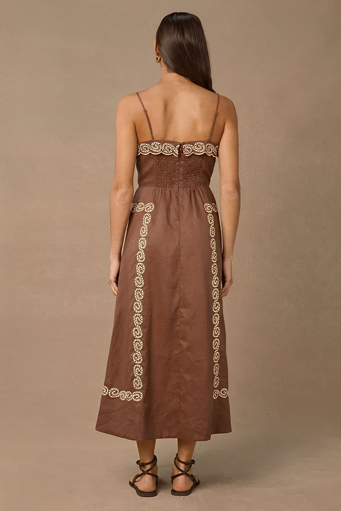 Ora Midi Dress - Cocoa