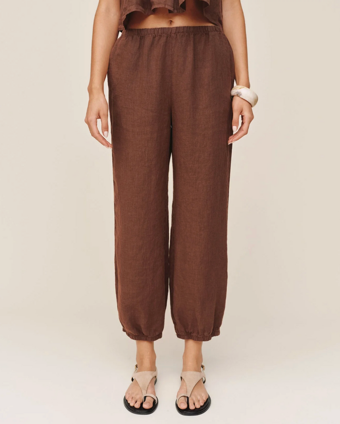 Oversized Femme Jogger - Sea Glass Brown