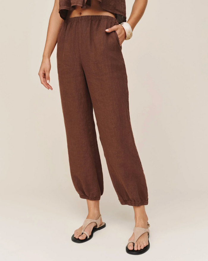 Oversized Femme Jogger - Sea Glass Brown