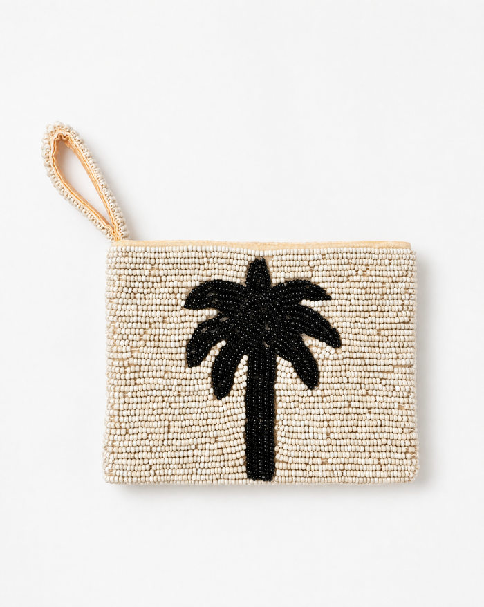 Palm Tree Beaded Purse - Small