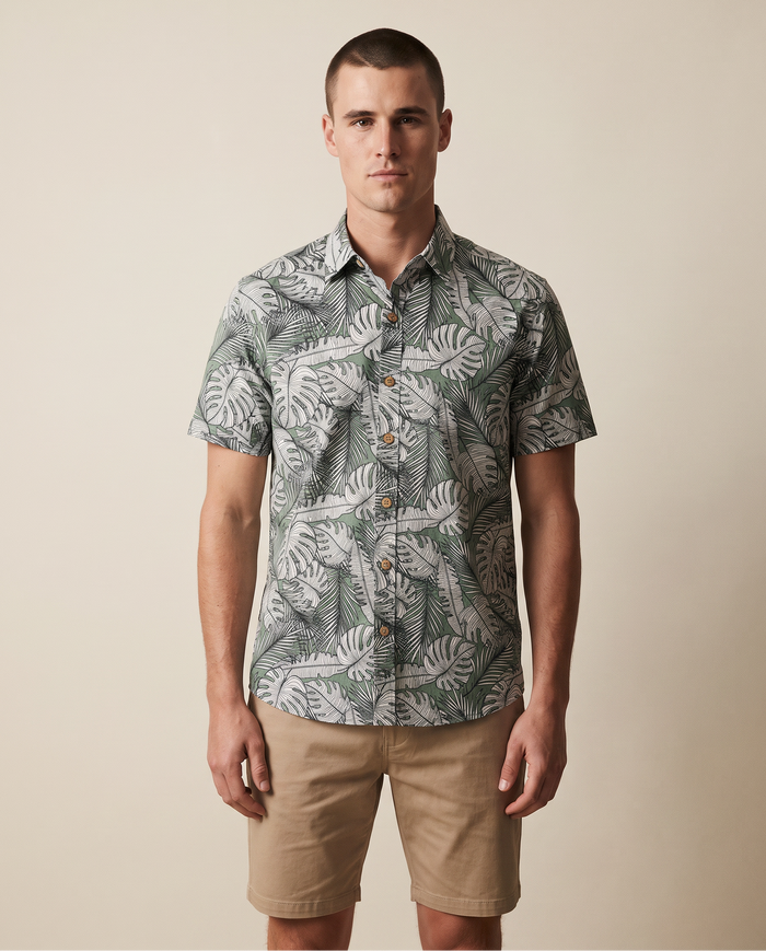 Palms Aloha - Jungle Green