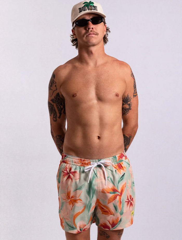 Pastel Flower Swim Short