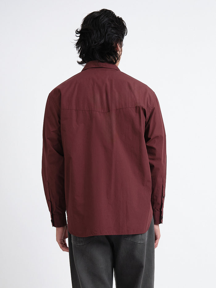 Penryn Overshirt (Loose Fit) Marcie Maroon