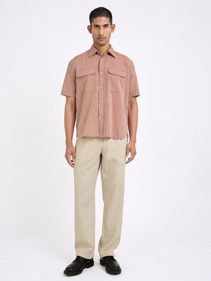Penryn Short Sleeve Shirt (Loose Fit) Arden Pink